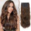 4H30# Black Brown & Auburn-4PCS