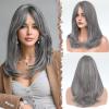 Brown Mixed Grey Highlight