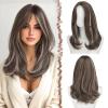 Brown Mixed Grey Highlight-with Lace Hairline