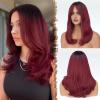 Ombre Wine Red