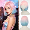 Pastel Pink to Mint Blue